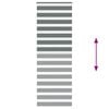 vidaXL Zebra Blind Dark Grey 80x230 cm Fabric Width 75.9 cm Polyester