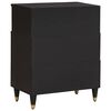 vidaXL Sideboard with Shelf Black 60 x 33 x 75 cm Solid Mango Wood