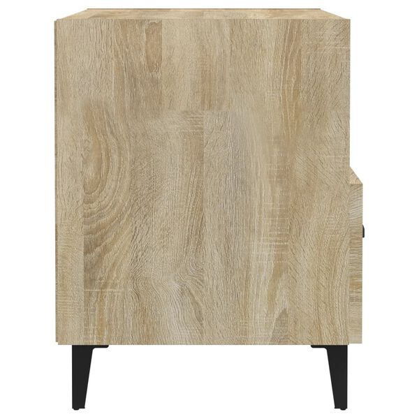 vidaXL Bedside Cabinet Sonoma Oak Engineered Wood