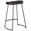 vidaXL Bar Stools 2 pcs Black 45x40x62 cm Solid Wood Mango