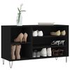 vidaXL Shoe Cabinet Black 102x36x60 cm Engineered Wood