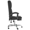 vidaXL Massage Reclining Office Chair Black Faux Leather