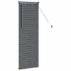 vidaXL Window Blind with Curtains Manual Dark grey Aluminium