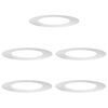 vidaXL suitable for Flat Tree Rings 5 pcs Silver &Oslash;50/80 cm
