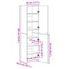 vidaXL Highboard Old Wood 45 x 42.5 x 185 cm