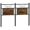 vidaXL Replace Headboard Smoked Oak 120 cm Engineered Wood and Steel