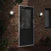 vidaXL Outdoor LED Wall Lights 2pcs Black Die-cast Aluminium
