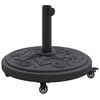vidaXL Parasol Base 15.6 kg Black Iron Circular