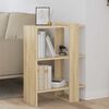 vidaXL Bookshelf Sonoma Oak 52 x 25 x 71.5 cm Engineered Wood