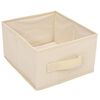 vidaXL Storage Cabinet with 6 Drawers 55x29x55 cm Cream Steel