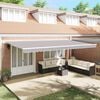 vidaXL Retractable Awning Light Grey 600 x 300 cm Polyester and Metal