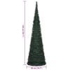 vidaXL Pop-up String Artificial Pre-lit Christmas Tree Green 150 cm