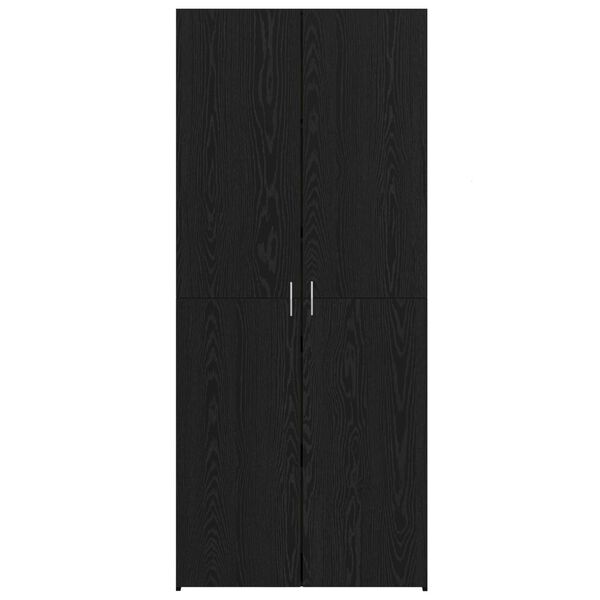 vidaXL Highboard 2 pcs Black Oak 80 x 42 x 185 cm