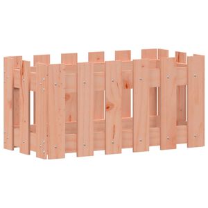 vidaXL Garden Planter with Fence Design 60x30x30 cm Solid Wood Douglas