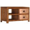 vidaXL Coffee Table with 2 Drawers 90x40x50 cm Solid Mango Wood
