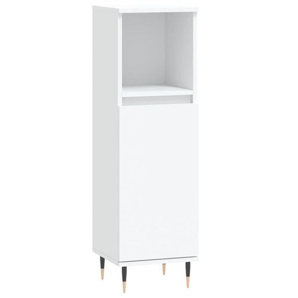 vidaXL Bathroom Cabinet White 30x30x100 cm Engineered Wood