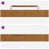 vidaXL Lawn Edging 4 pcs Rusty 450 x 0.05 x 10 cm Weather Steel