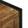 vidaXL Storage Box Brown and Black 60 x 40 x 41 cm Solid Mango Wood