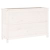 vidaXL Garden Raised Bed White 119.5x40x78 cm Solid Wood Pine