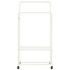 vidaXL Clothes Rack with Shelf with Wheel White 80 x 53 x 156 cm