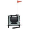 vidaXL Pet Bike Trailer Black and Grey Oxford Fabric and Iron