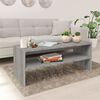 vidaXL Coffee Table Grey Sonoma 100x40x40 cm Engineered Wood
