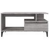 vidaXL Coffee Table Grey Sonoma 90x49x45 cm Engineered Wood