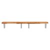 vidaXL Basin Shelf Wall Mounted Steel and Solid Wood Acacia