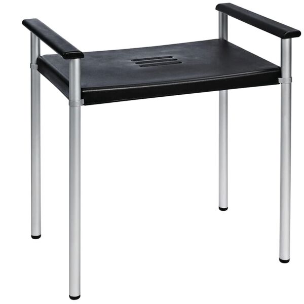 RIDDER Bathroom Stool Zac Black 100 kg A0220010
