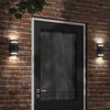vidaXL Outdoor Wall Light Black Die-cast Aluminium