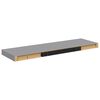 vidaXL Floating Wall Shelf Grey 80x23.5x3.8 cm MDF