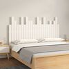 vidaXL Wall Headboard White 146.5x3x80 cm Solid Wood Pine