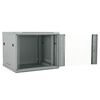 vidaXL Network Cabinet with Storage Grey 60 x 60 x 50 cm Steel