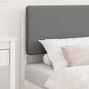 vidaXL Bed Frame with Upholstered Headboard Light Grey 90 x 190 cm