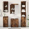 vidaXL Bathroom Furniture Set TULUM Smoked Oak Engineered Wood