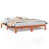 vidaXL Bed Frame without Mattress Wax Brown 180x200 cm Super King Solid Wood Pine