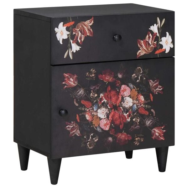 vidaXL Bedside Table Multicolour 50 x 33 x 60 cm Solid Mango Wood