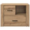 vidaXL Bedside Cabinet Artisan Oak 35 x 60 x 50 cm Engineered Wood