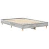 vidaXL Bed Frame Grey Sonoma 193 x 123 x 25 cm Engineered Wood