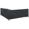 vidaXL Furniture Cover Black 235 x 235 x 80 cm 210D Oxford Fbric