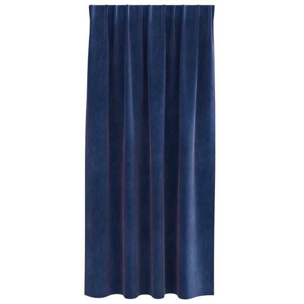 vidaXL Blackout Curtains 2 pcs Dark Blue 140 x 175 cm Velvet