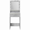 vidaXL Dressing Table Concrete Grey 50 x 41 x 135 cm Engineered Wood