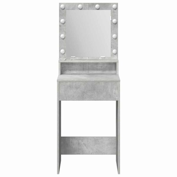 vidaXL Dressing Table Concrete Grey 50 x 41 x 135 cm Engineered Wood