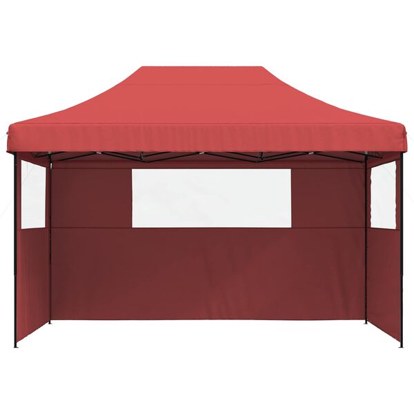 vidaXL Party Tent Folding Burgundy 279 x 410 x 315 cm Oxford Fabric
