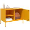 vidaXL TV Cabinets 2 pcs Mustard Yellow 68x39x50.5 cm Steel