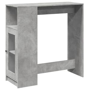vidaXL Bar Table | Concrete Grey | Engineered Wood | Tall | Bar Table