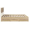 vidaXL Bed Frame with Drawer Sonoma Oak 200 x 200 cm Engineer Wood
