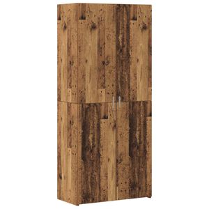 vidaXL Highboard 2 pcs Old Wood 80 x 42 x 185 cm