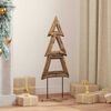 vidaXL Christmas Tree with Stand Brown 90 cm Solid teak wood