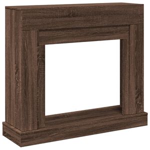 vidaXL Fireplace Surround Brown Oak 100x30x87.5 cm Engineered Wood